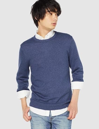 Blue Crew Neck Sweater imagen 6